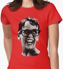 Schielen, groß Tailliertes T-Shirt für Frauen