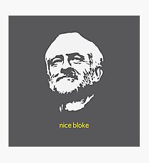 Jeremy Corbyn 'nice bloke' Photographic Print