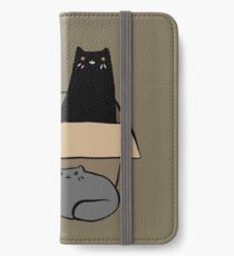 Katzen in einer Box iPhone Flip-Case/Hülle/Klebefolie