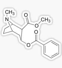 Cocaine Molecule Sticker
