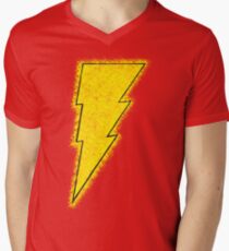 Superhero Spray Paint - Shazam Men's V-Neck T-Shirt