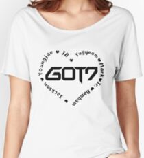 Camiseta ancha GOT7 corazón