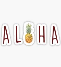 Aloha - Pineapple Sticker