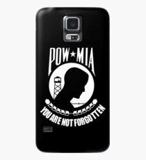 POW MIA WhiteText Case/Skin for Samsung Galaxy