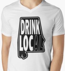 Drink Local Black Men's V-Neck T-Shirt