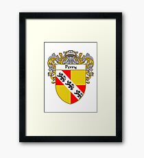 Perry Coat of Arms / Perry Family Crest Framed Print