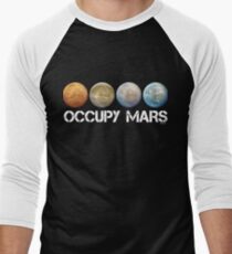 Occupy Mars Terraform Men's Baseball ¾ T-Shirt