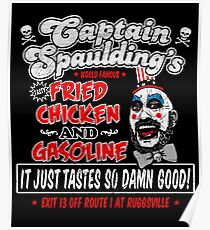 Captain Spaulding Fried Chicken & Gasoline Poster