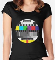 TV No Signal Women's Fitted Scoop T-Shirt