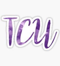 TCU/Texas Christian University Watercolor Sticker