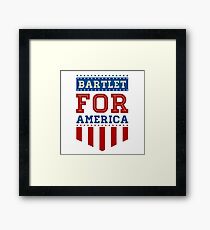 Bartlet for America Framed Print