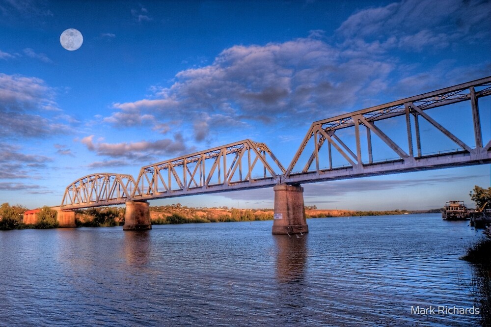 "Moon River Railway Bridge at Murray Bridge, South Australia" by Mark