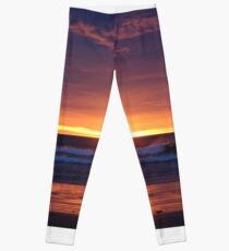 Sunset in the Catlins - New Zealand Leggings