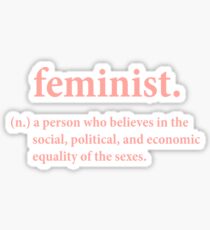 Pegatina definición feminista