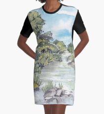 uMfolozi river Graphic T-Shirt Dress