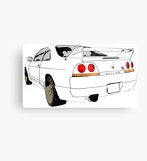 Nissan Skyline R33 GT-R (semi back) Metalldruck