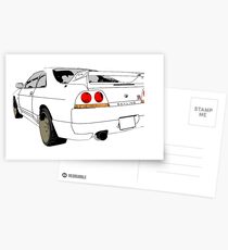 Nissan Skyline R33 GT-R (semi back) Postcards