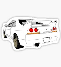 Nissan Skyline R33 GT-R (semi back) Sticker