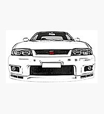 Nissan Skyline R33 GT-R (front) Photographic Print