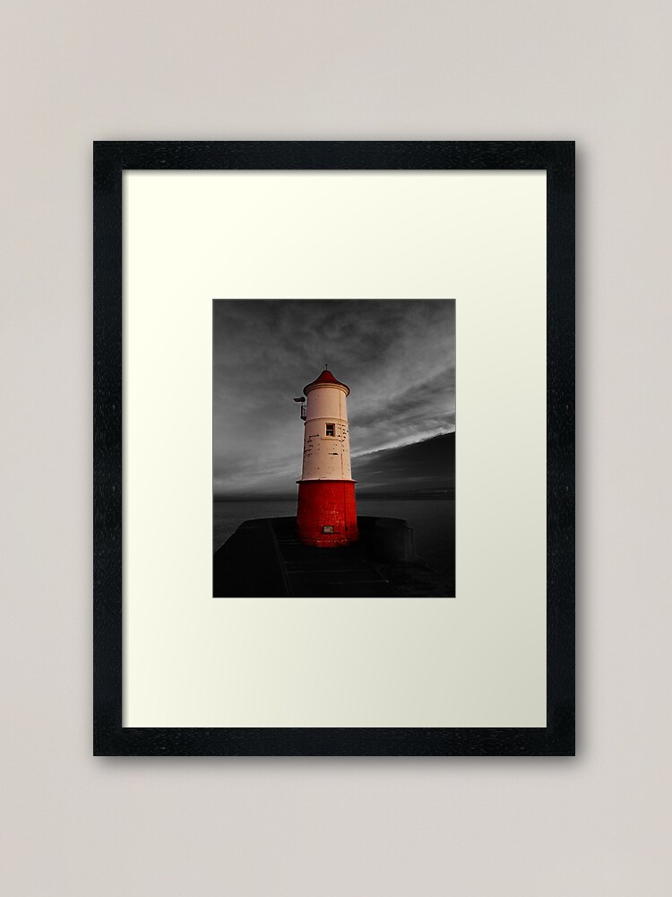 Alternate view of Berwick Upon Tweed Lighthouse Framed Art Print