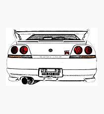 Nissan Skyline R33 GT-R (back) Photographic Print