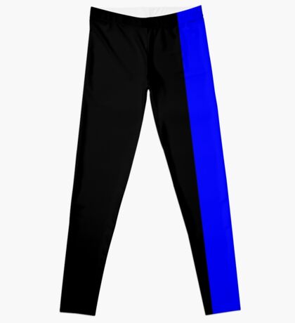 thin blue line workout leggings