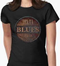 Rusty delta blues Women's Fitted T-Shirt