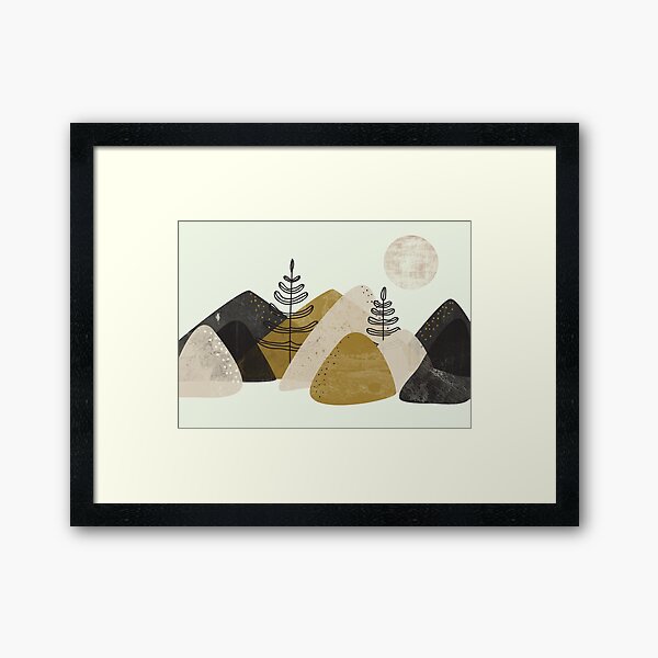 Mountains Framed Art Print