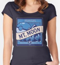 Mt. Moon Pokemon Beer Label Women's Fitted Scoop T-Shirt