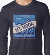 Mt. Moon Pokemon Beer Label Long Sleeve T-Shirt