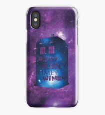 Wibbly Wobbly Timey Wimey iPhone Case/Skin