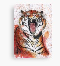 Scribble Ink Tiger Canvas Print