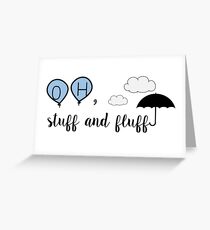 Oh, stuff and fluff- Winnie the Pooh Greeting Card