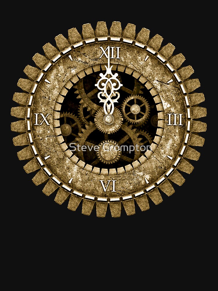Steampunk Vintage Clock Face in Sepia by SC001