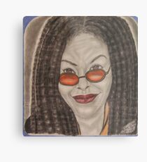 an American comedian, actress, singer,writer, and television host Metal Print
