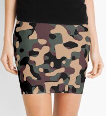 Woodland Camouflage Mini Skirt