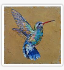 Turquoise Hummingbird Sticker