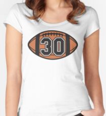 Football 30 Women's Fitted Scoop T-Shirt