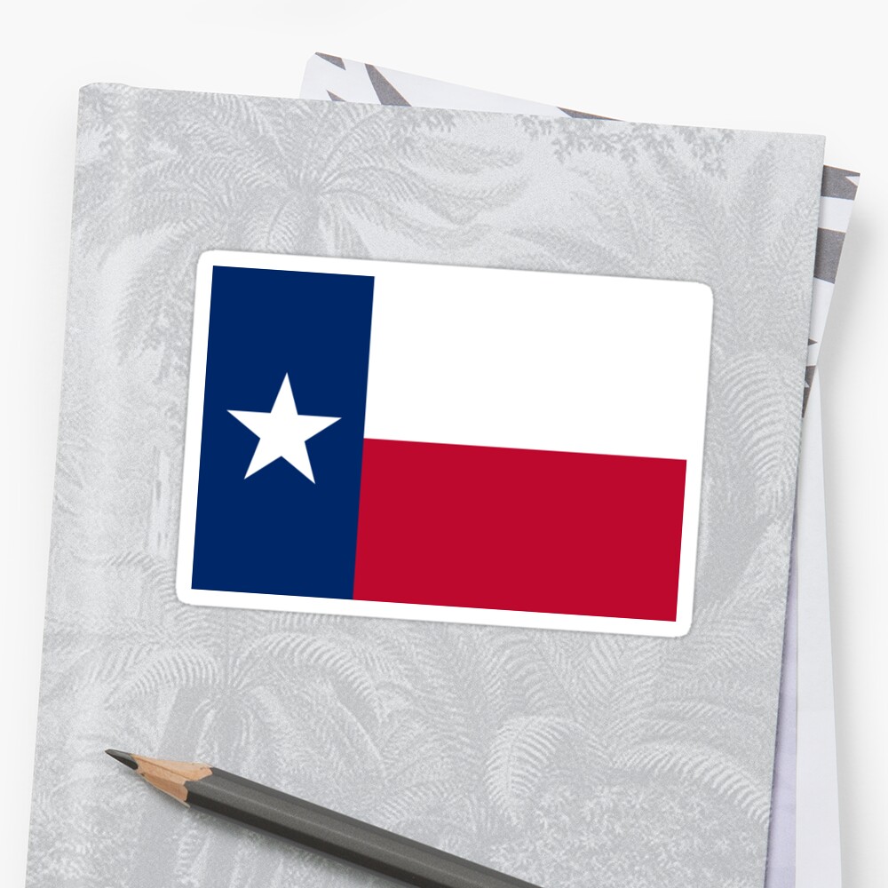 Texas Flag Stickers By States Redbubble 7162