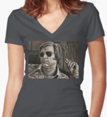 George Jones Women's Fitted V-Neck T-Shirt
