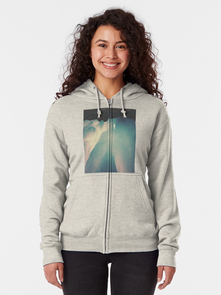 Alternate view of Falling Zipped Hoodie