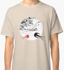 Oriental Swallows In Moonlight Classic T-Shirt