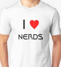 I Love Nerds (blk) Unisex T-Shirt