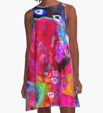 Abstract Raster 372 A-Line Dress