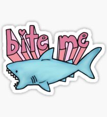 bite me shark Sticker