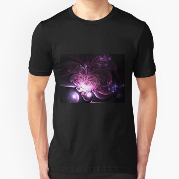 Lighten Up - Abstract Fractal Artwork Slim Fit T-Shirt