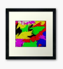 oil pastel Framed Print
