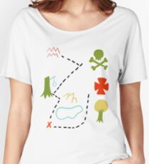Peter Pan Map Women's Relaxed Fit T-Shirt