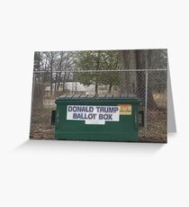 Trump Ballot Box Greeting Card