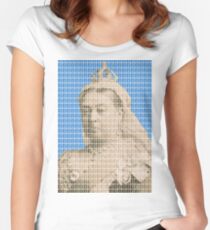 I'm Not Amused - Blue Women's Fitted Scoop T-Shirt